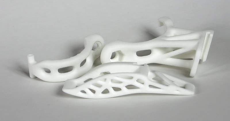 Produced by selective laser sintering 3d printing